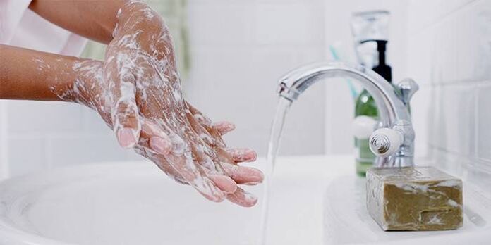 cuci tangan pakai sabun untuk mencegah cacingan